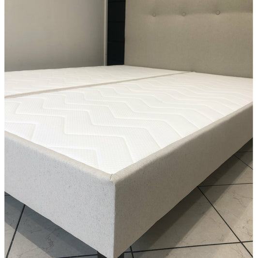 Sommier Arthuro Déco Tissu Lin 140